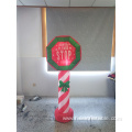 Holiday inflatable Santa Stop Here for Christmas decoration